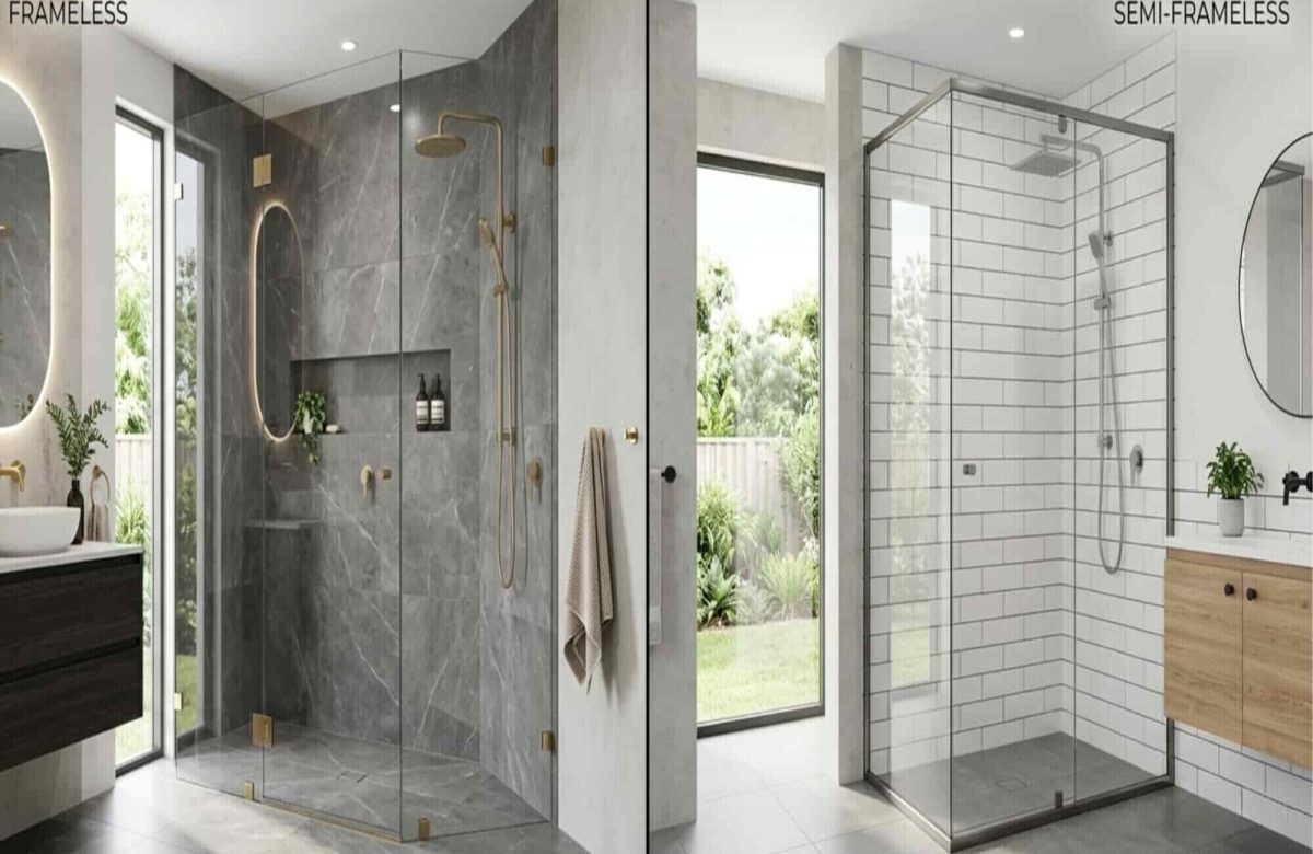 Frameless vs Semi-Frameless Shower Screens: Which is Best for Your Bathroom?