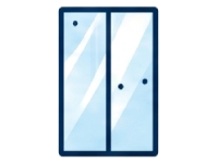 Semi-Frameless Shower Screen